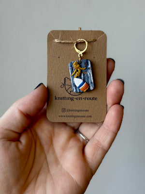 Dry Dock Stitch Marker from Knitting En Route