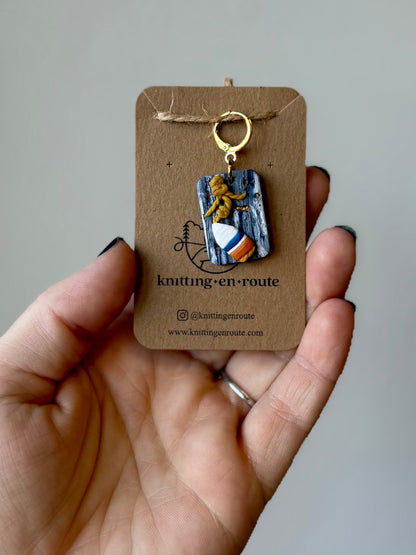 Dry Dock Stitch Marker from Knitting En Route